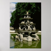 Fontaine de la Pyramide Poster (Vorne)