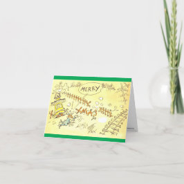 Fontaine Fox/Toonerville Trolley Weihnachtskarte Feiertagskarte