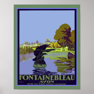 Fontainebleau-Avon France Travel Poster