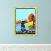 Fontainebleau Avon Frankreich Französisches Reisep Leinwanddruck (Insitu (Holzboden))