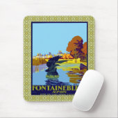 Fontainebleau Avon French Travel Poster Mousepad (Mit Mouse)