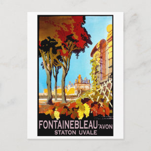 Fontainebleau, Avon, Paris, Frankreich, Vintage Postkarte