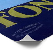 Fontainebleau, France Vintage Travel Poster (Ecke)