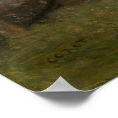 Fontainebleau - Jean-Baptiste - Corot Fine Art Poster (Ecke)