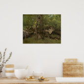 Fontainebleau - Jean-Baptiste - Corot Fine Art Poster (Küche)