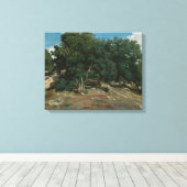 Fontainebleau Oak Trees Leinwanddruck (Insitu (Holzboden))