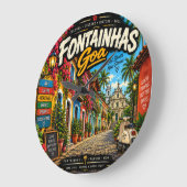 Fontainhas  große wanduhr (Winkel)