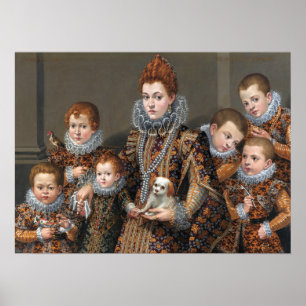 Fontana - Bianca Maselli und ihre sechs Kinder Poster