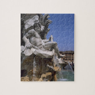 Fontana dei Quattro Fiumi, Piazza Navona, Rom, Puzzle
