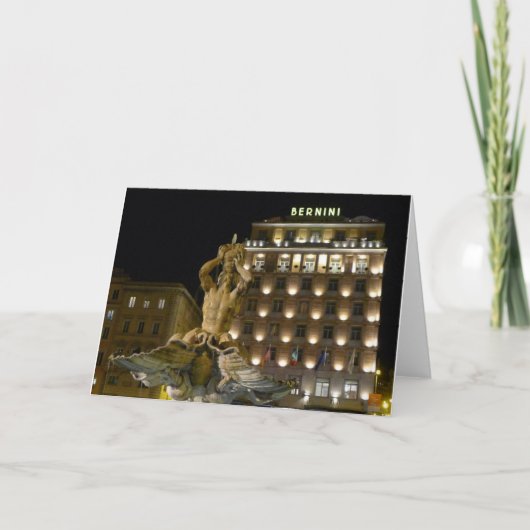 Fontana del Tritone, Rom, Italien - Karte (Vorderseite)