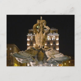 Fontana del Tritone, Rom, Italien  -  Postkarte