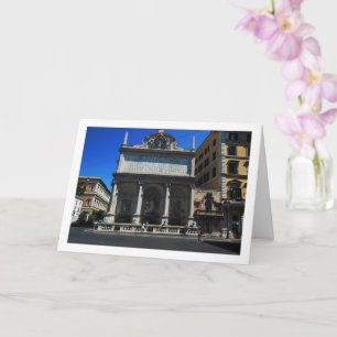 Fontana dell'Acqua Felice Szene, Rom, Italien Karte