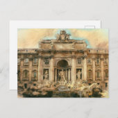 Fontana di Trevi Postkarte (Vorne/Hinten)