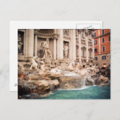 Fontana di Trevi, Rom Postkarte (Vorne/Hinten)