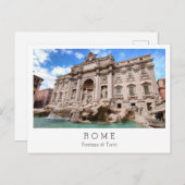 Fontana di Trevi, Rom Postkarte (Vorne/Hinten)