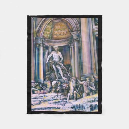 Fontana Di Trevi, Roma Fleecedecke (Vorderseite)