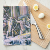 Fontana Di Trevi, Roma, Italien Geschirrtuch (Viertel Falte)