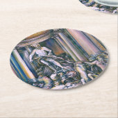 Fontana Di Trevi, Roma, Italien Runder Pappuntersetzer (Angewinkelt)