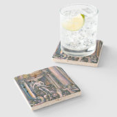 Fontana Di Trevi, Roma, Italien Steinuntersetzer (Seitenansicht)