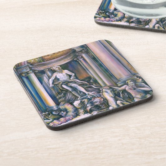 Fontana Di Trevi, Roma, Italien Untersetzer (Linke Seite)