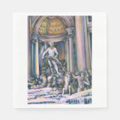 Fontana Di Trevi, Roma Serviette (Vorderseite)