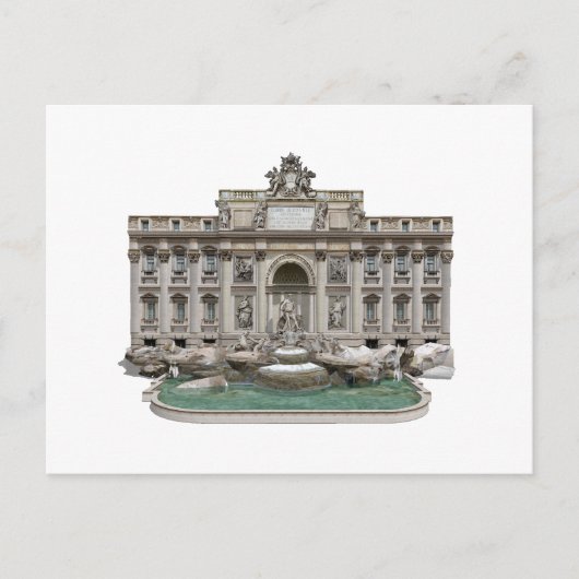 Fontana di Trevi: Trevi-Brunnen: 3D-Modell: Postkarte (Vorderseite)