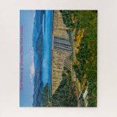 Fontana Falls North Carolina. Weihnachtsgrüße Puzzle (Vertikal)