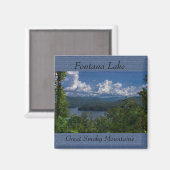 Fontana Lake, Great Smoky Mountains Foto Magnet (Vorderseite/Rückseite)
