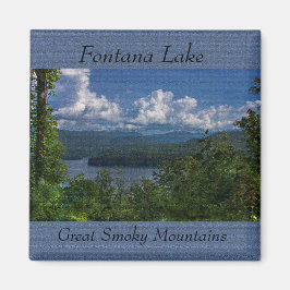 Fontana Lake, Great Smoky Mountains Foto Magnet