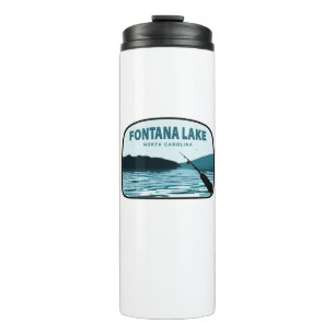 Fontana Lake North Carolina Angelrute Thermosbecher