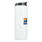 Fontana Lake North Carolina Canoe Thermosbecher (Nach links gedreht)