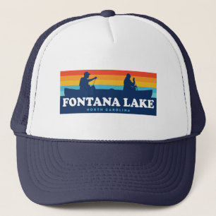 Fontana Lake North Carolina Canoe Truckerkappe
