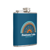 Fontana Lake North Carolina Rainbow Flachmann (Rechts)