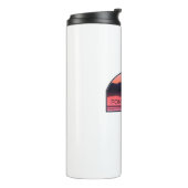 Fontana Lake North Carolina Red Sunrise Thermosbecher (Nach links gedreht)