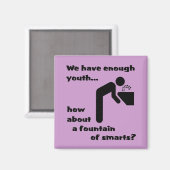 Fontäne Smarts Funny Magnet Spaß (Vorderseite/Rückseite)