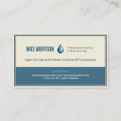 fontanero reparaciones tubería grifo agua vintage visitenkarte (Rückseite)