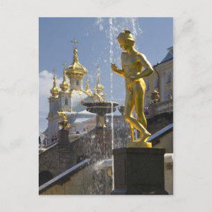 Fontans of Petergof, St. Petersburg, Russland Postkarte
