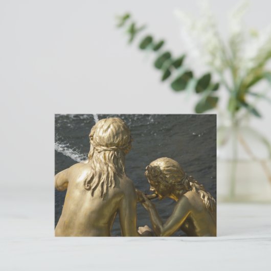 Fontanstatue Postkarte (Stehend Vorderseite)