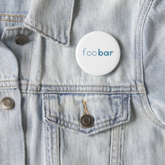 Foo Bar-Minimalistischer Entwurf Button (Beispiel)