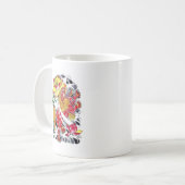 Foo Dog & Lotus Tattoo Design Kaffeetasse (Vorderseite Links)