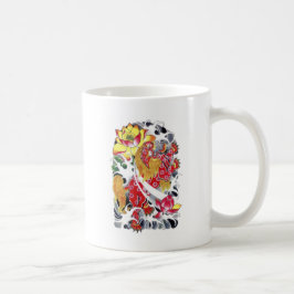 Foo Dog & Lotus Tattoo Design Kaffeetasse