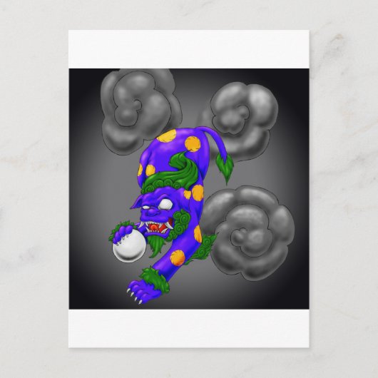 Foo Dog Postkarte (Vorderseite)