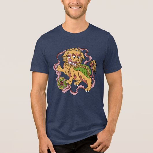 Foo Dog Tri-Blend Shirt (Vorderseite)