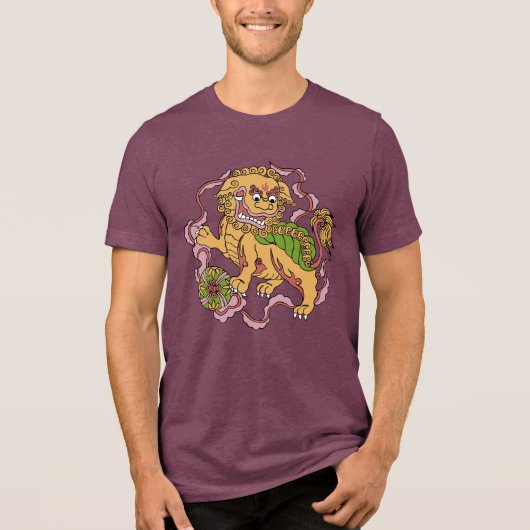 Foo Dog Tri-Blend Shirt (Vorderseite)