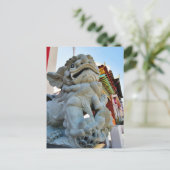 Foo Hund in Chinatown in Los Angeles Postkarte (Stehend Vorderseite)