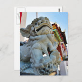 Foo Hund in Chinatown in Los Angeles Postkarte (Vorne/Hinten)
