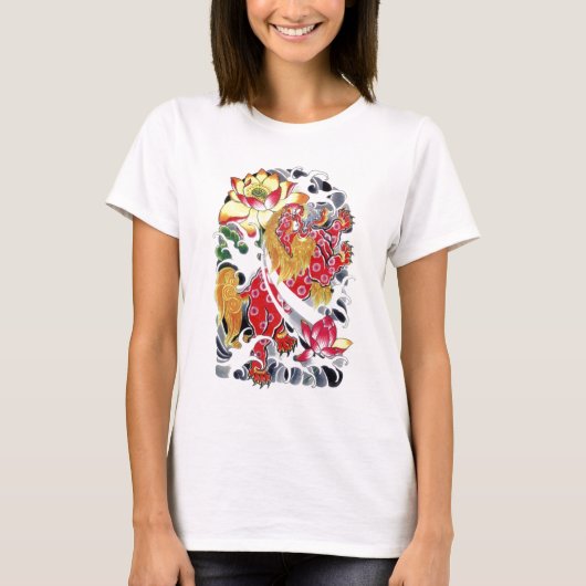 Foo & Lotus Tattoo Design Shirt (Vorderseite)