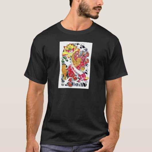 Foo & Lotus Tattoo Design Shirt (Vorderseite)