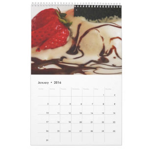 Food 12 Month Wall Calendar Kalender
