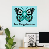 Food Allergity Awareness Butterfly Poster (Heimbüro)